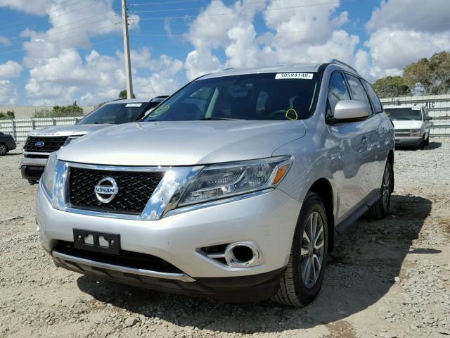 5N1AR2MN6DC617009 - 2013 NISSAN PATHFINDER SILVER photo 2