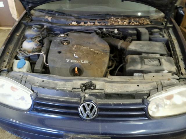 9BWFP61J934072625 - 2003 VOLKSWAGEN GOLF GL TD BLUE photo 7