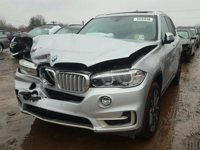 5UXKR0C52H0V65544 - 2017 BMW X5 XDRIVE3 SILVER photo 2