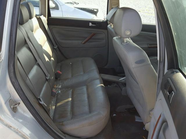 WVWBH63B51P016284 - 2001 VOLKSWAGEN PASSAT GLX SILVER photo 6