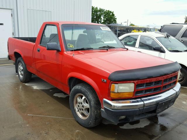 1B7FL26X8TW709343 - 1996 DODGE DAKOTA RED photo 1