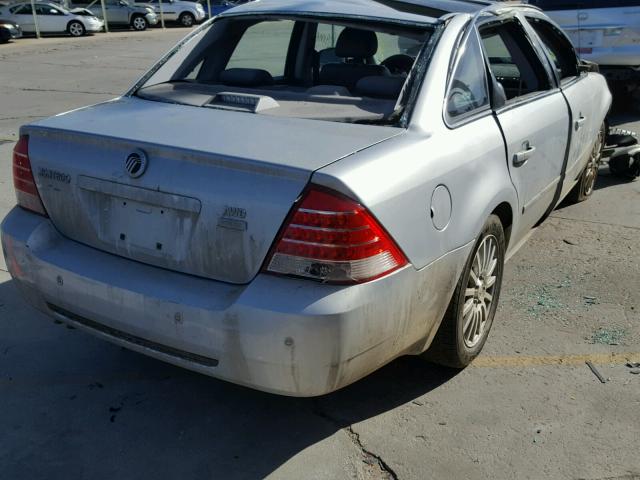 1MEHM43185G620465 - 2005 MERCURY MONTEGO PR SILVER photo 4