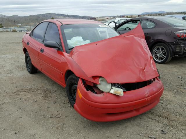 1B3ES47C2WD670790 - 1998 DODGE NEON HIGHL RED photo 1