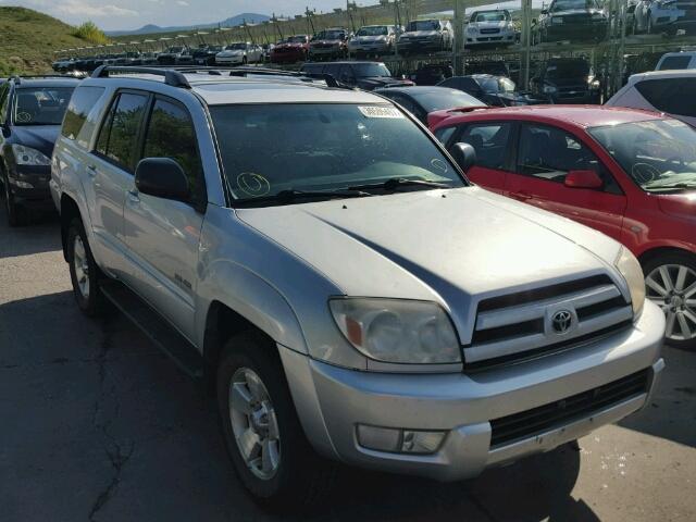 JTEBU14R748024536 - 2004 TOYOTA 4RUNNER SR SILVER photo 1