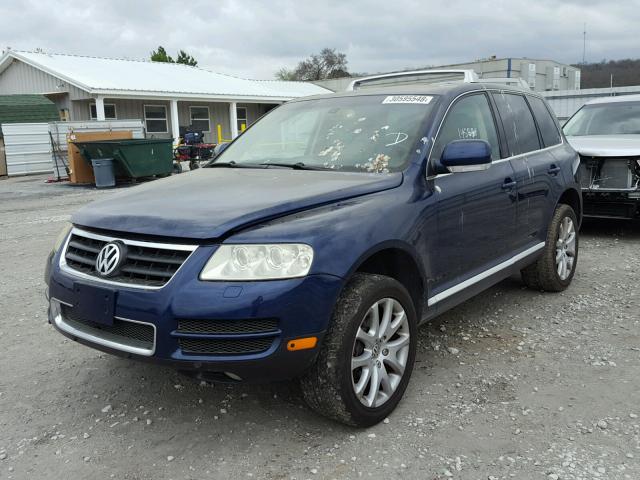 WVGCM67L34D021035 - 2004 VOLKSWAGEN TOUAREG 4. BLUE photo 2