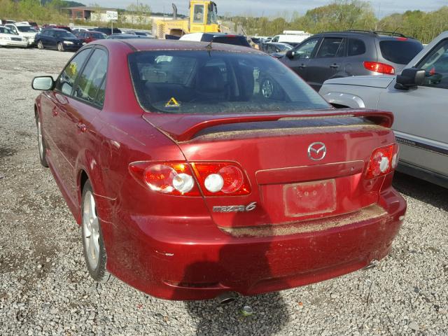 1YVFP80D645N43685 - 2004 MAZDA 6 S RED photo 3