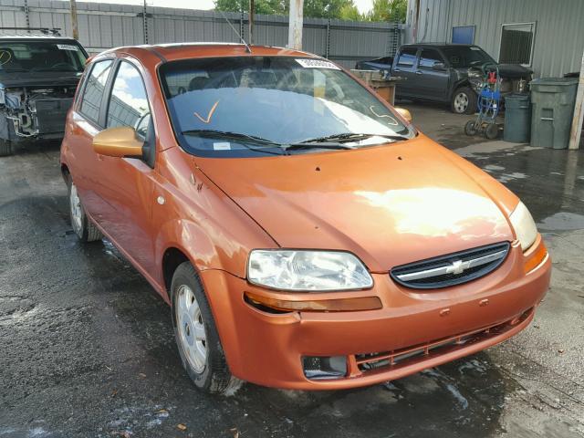 KL1TG626X5B313315 - 2005 CHEVROLET AVEO LT ORANGE photo 1