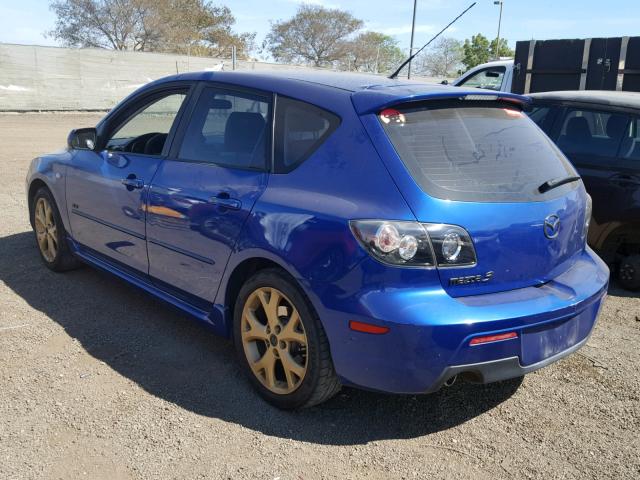 JM1BK343271656343 - 2007 MAZDA 3 HATCHBAC BLUE photo 3