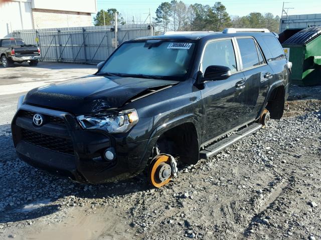 JTEBU5JR1G5392888 - 2016 TOYOTA 4RUNNER SR BLACK photo 2