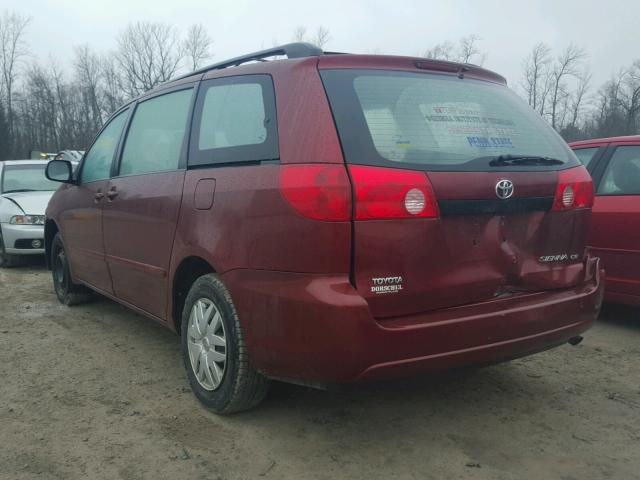 5TDZA23C06S559916 - 2006 TOYOTA SIENNA CE RED photo 3