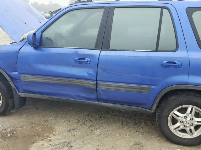 JHLRD1869YC051827 - 2000 HONDA CR-V EX BLUE photo 9