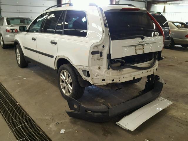 YV1CZ91HX41080154 - 2004 VOLVO XC90 T6 WHITE photo 3