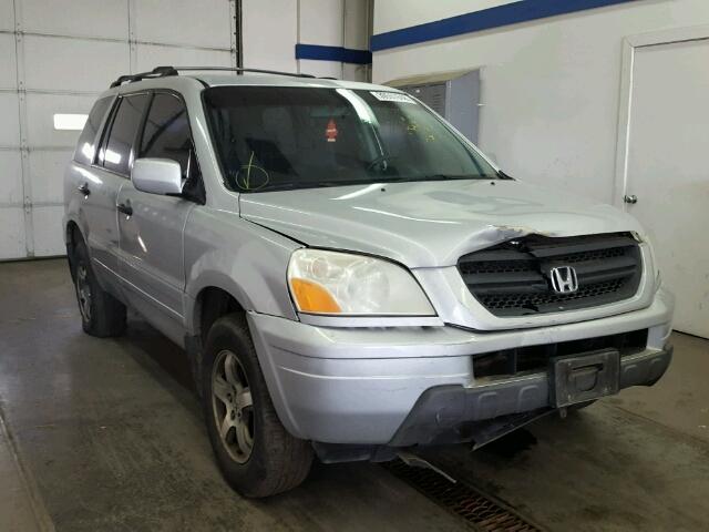 2HKYF18104H550716 - 2004 HONDA PILOT LX SILVER photo 1