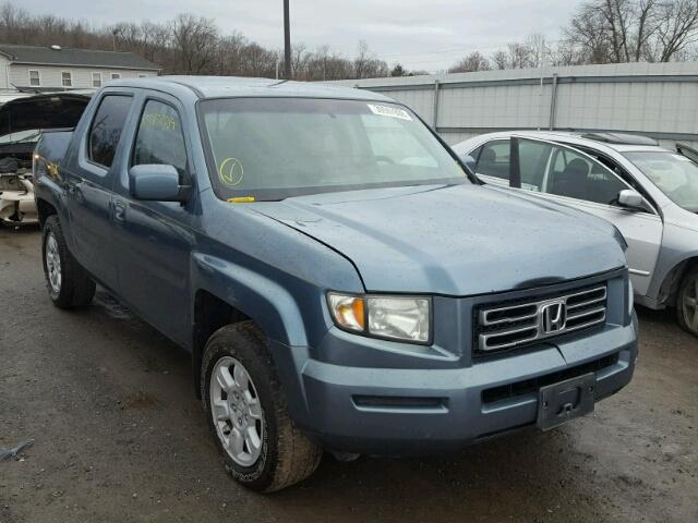 2HJYK16446H505567 - 2006 HONDA RIDGELINE BLUE photo 1