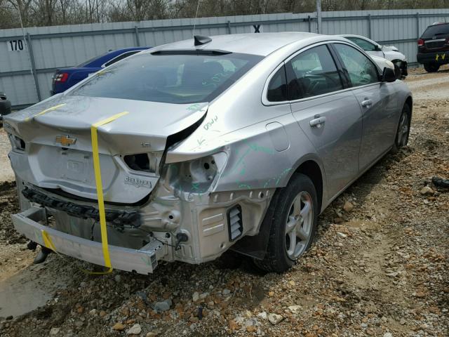 1G1ZB5ST9GF215530 - 2016 CHEVROLET MALIBU LS ვერცხლისფერი ფოტო 4