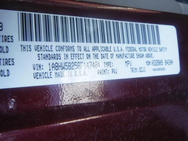 1A8HW58258F147484 - 2008 CHRYSLER ASPEN LIMI 栗色 照片 10