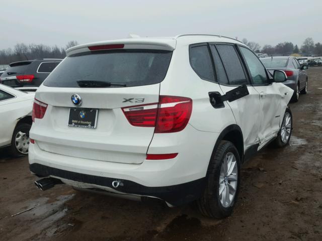 5UXWX9C51H0T11481 - 2017 BMW X3 XDRIVE2 WHITE photo 4