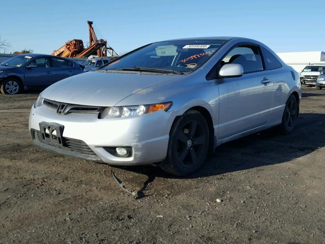 2HGFG12846H568417 - 2006 HONDA CIVIC EX SILVER photo 2