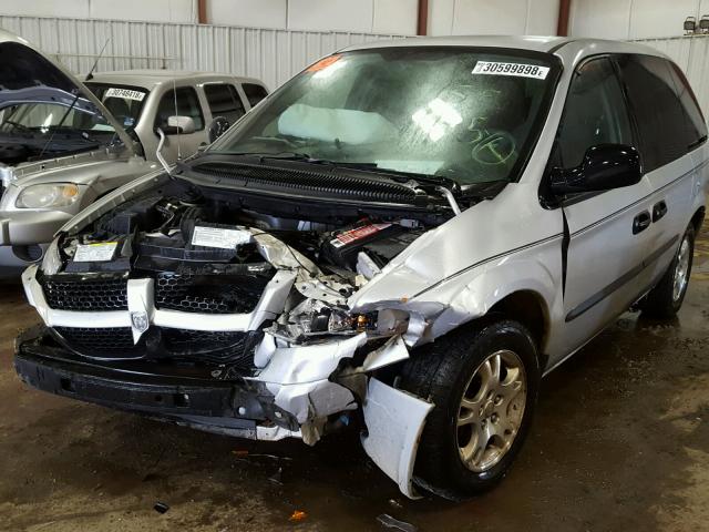 1D4GP25R13B260786 - 2003 DODGE CARAVAN SE SILVER photo 2