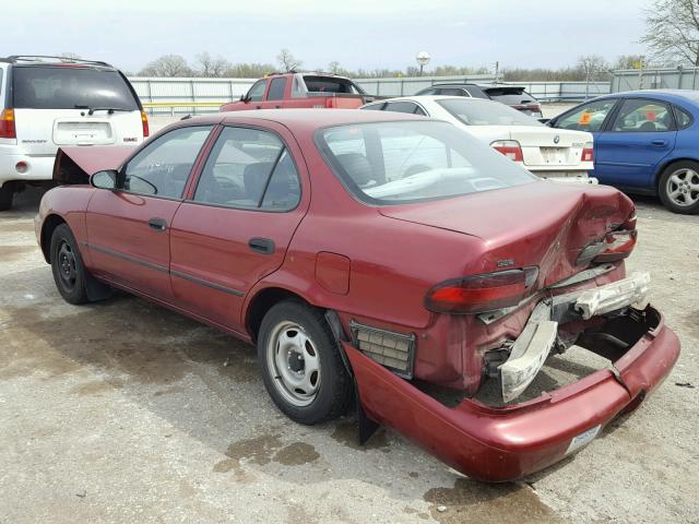 1Y1SK5368RZ068034 - 1994 GEO PRIZM RED photo 3