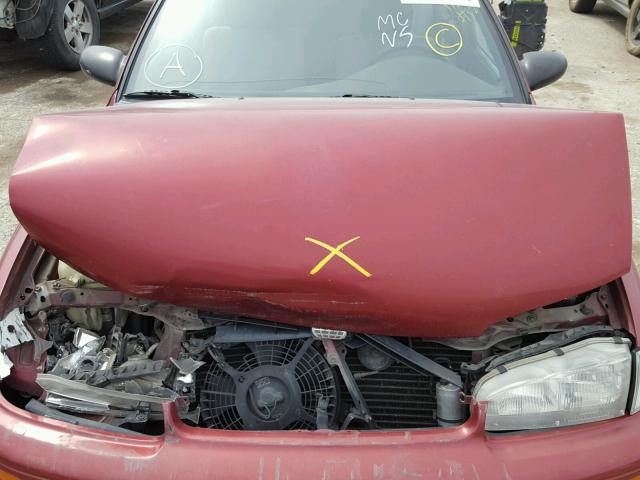 1Y1SK5368RZ068034 - 1994 GEO PRIZM RED photo 7