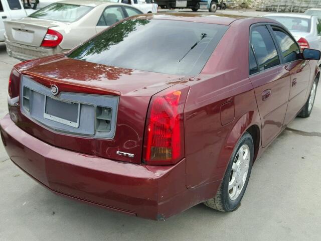 1G6DM57N430107936 - 2003 CADILLAC CTS RED photo 4