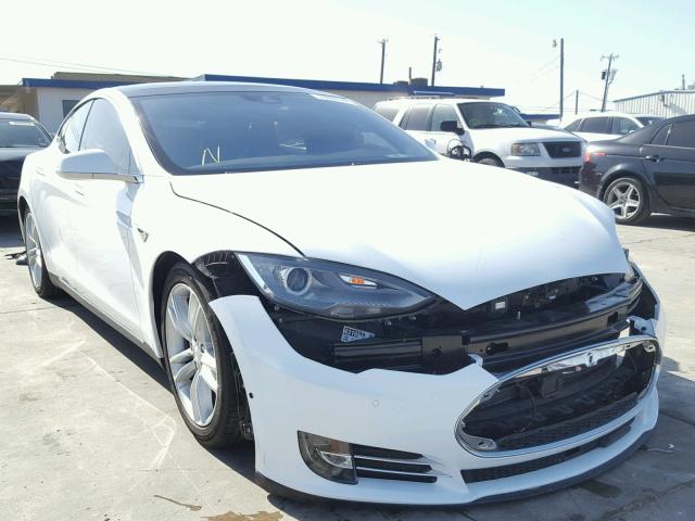 5YJSA1E26FF117355 - 2015 TESLA MODEL S WHITE photo 1