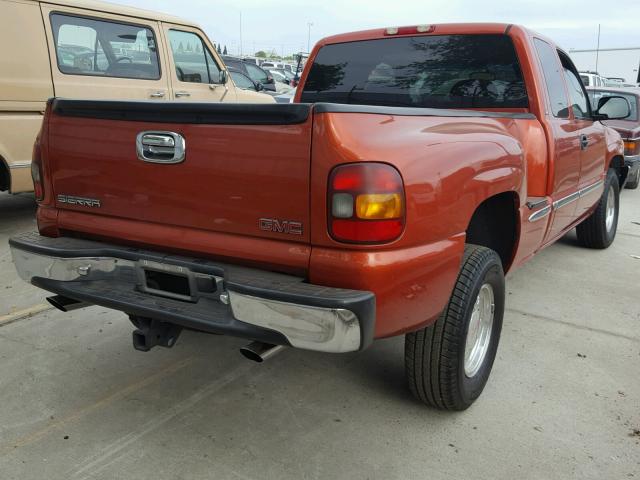 2GTEK19TX11381218 - 2001 GMC NEW SIERRA ORANGE photo 4