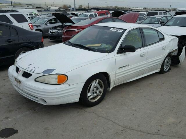 1G2NF52T01M586299 - 2001 PONTIAC GRAND AM S WHITE photo 2