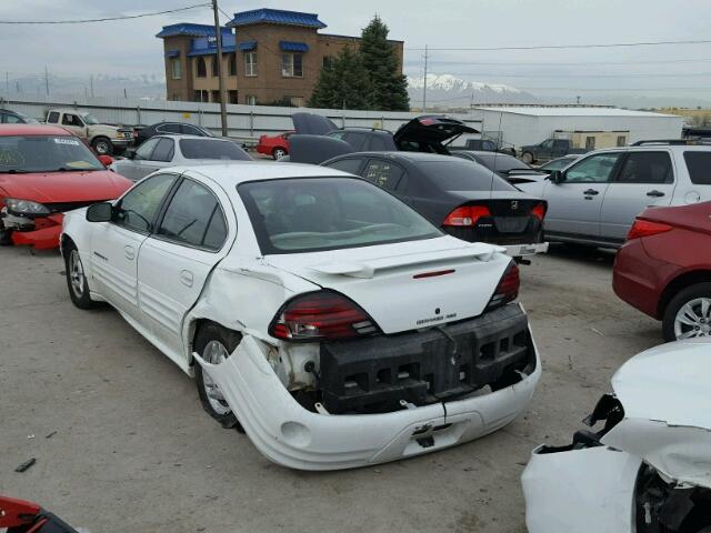 1G2NF52T01M586299 - 2001 PONTIAC GRAND AM S WHITE photo 3