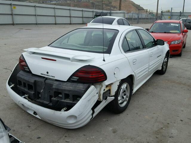 1G2NF52T01M586299 - 2001 PONTIAC GRAND AM S WHITE photo 4