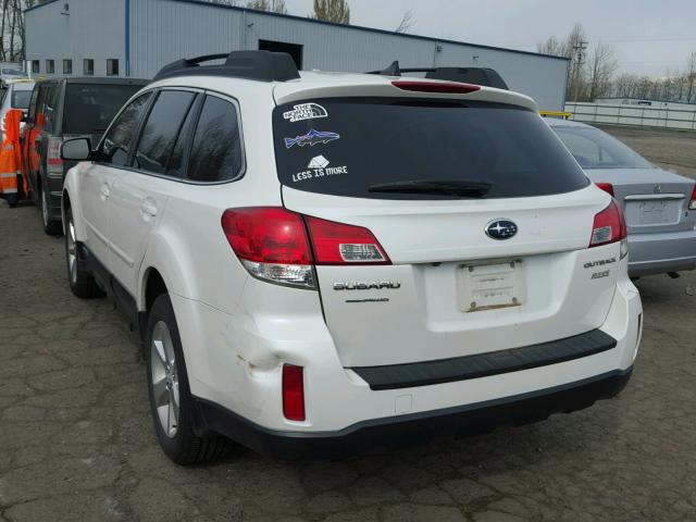 4S4BRBLC6E3298197 - 2014 SUBARU OUTBACK 2. WHITE photo 3