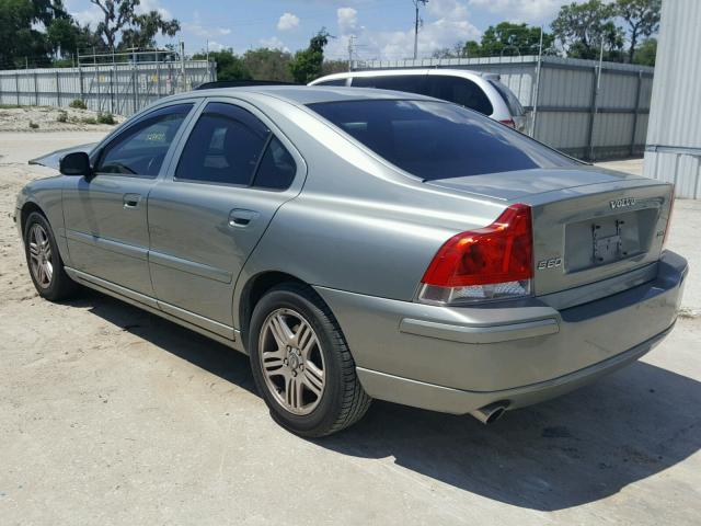 YV1RS592272607805 - 2007 VOLVO S60 2.5T GREEN photo 3