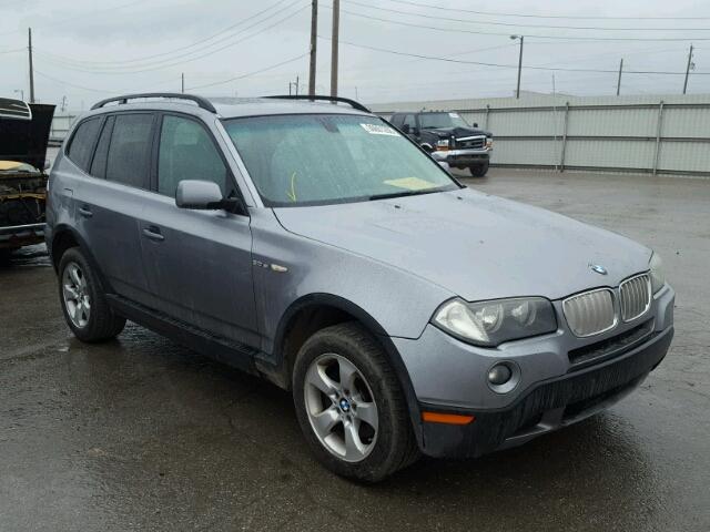 WBXPC93438WJ20377 - 2008 BMW X3 3.0SI SILVER photo 1