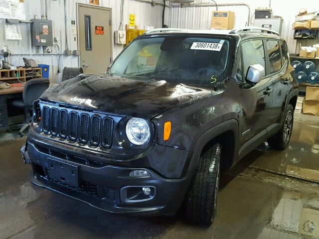 ZACCJBDT4FPC00439 - 2015 JEEP RENEGADE L BLACK photo 2