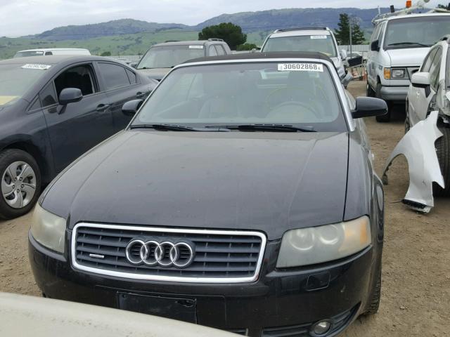 WAUDT48H94K016456 - 2004 AUDI A4 QUATTRO BLACK photo 9