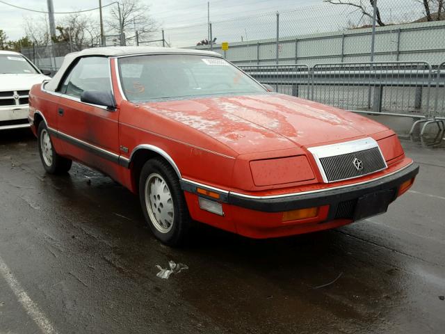 1C3BJ55E7JG366431 - 1988 CHRYSLER LEBARON PR RED photo 1