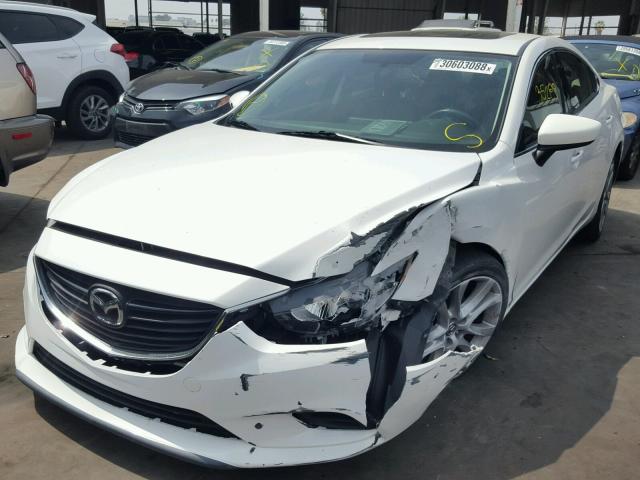 JM1GJ1V52G1435872 - 2016 MAZDA 6 TOURING WHITE photo 2