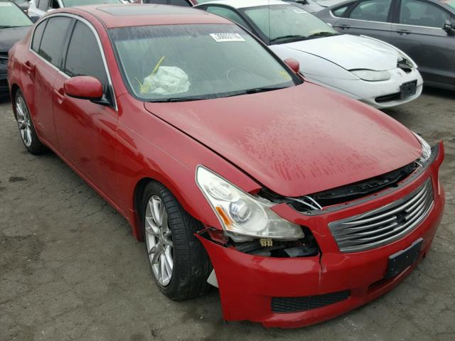 JNKBV61E38M227855 - 2008 INFINITI G35 RED photo 1