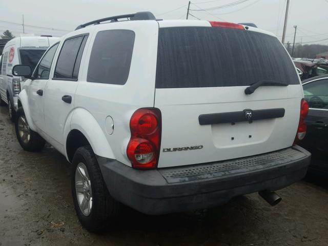 1D8HB38N08F139540 - 2008 DODGE DURANGO SX WHITE photo 3