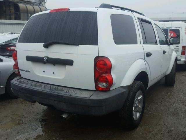 1D8HB38N08F139540 - 2008 DODGE DURANGO SX WHITE photo 4