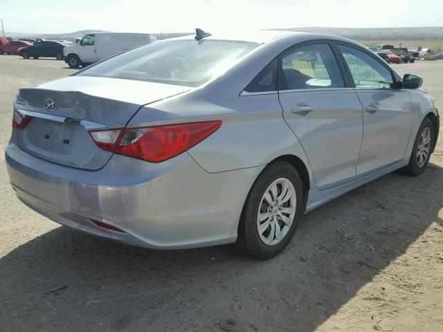 5NPEB4AC7BH028416 - 2011 HYUNDAI SONATA GLS SILVER photo 4