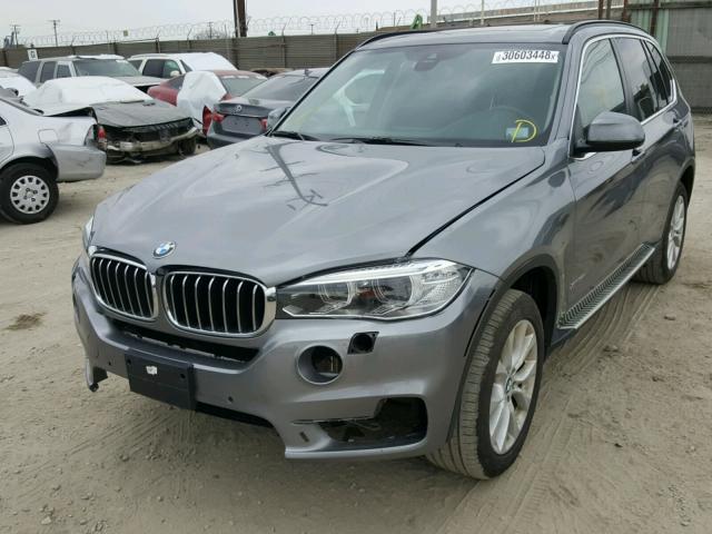 5UXKR0C59G0P33226 - 2016 BMW X5 XDRIVE3 GRAY photo 2