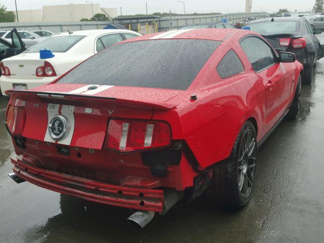 1ZVBP8JS1B5139902 - 2011 FORD MUSTANG SH RED photo 4