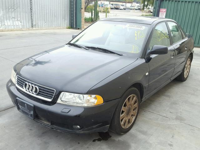 WAUDC28D0YA026824 - 2000 AUDI A4 1.8T QU BLACK photo 2