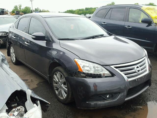 3N1AB7AP1DL625246 - 2013 NISSAN SENTRA S GRAY photo 1