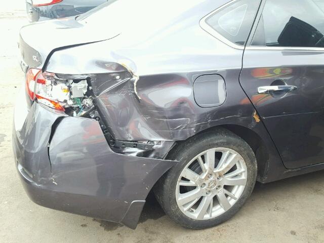 3N1AB7AP1DL625246 - 2013 NISSAN SENTRA S GRAY photo 10