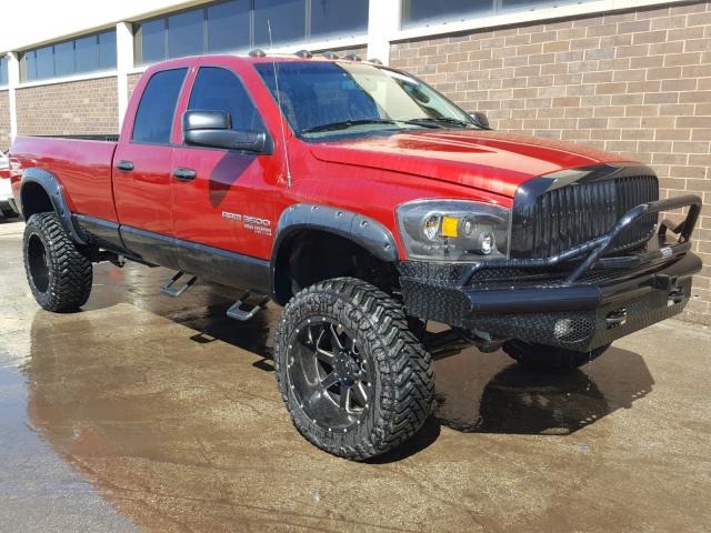 3D7LX38C66G246392 - 2006 DODGE RAM 3500 S RED photo 1