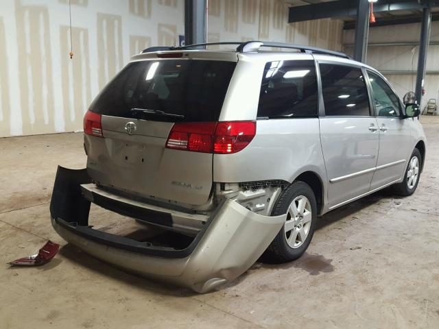 5TDZA23C95S327779 - 2005 TOYOTA SIENNA CE SILVER photo 4