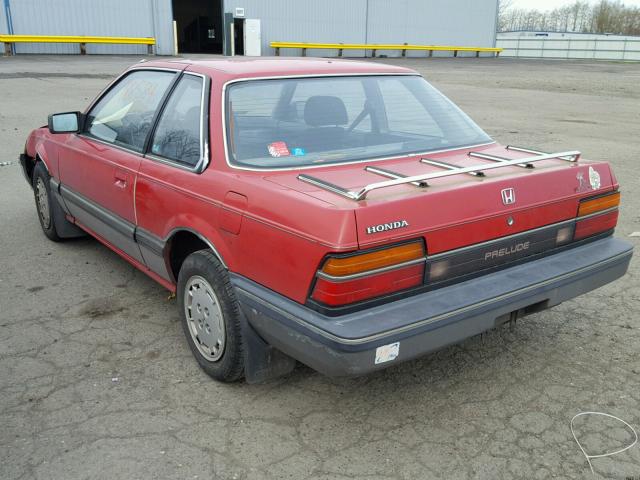 JHMAB7226FC021771 - 1985 HONDA PRELUDE 18 RED photo 3